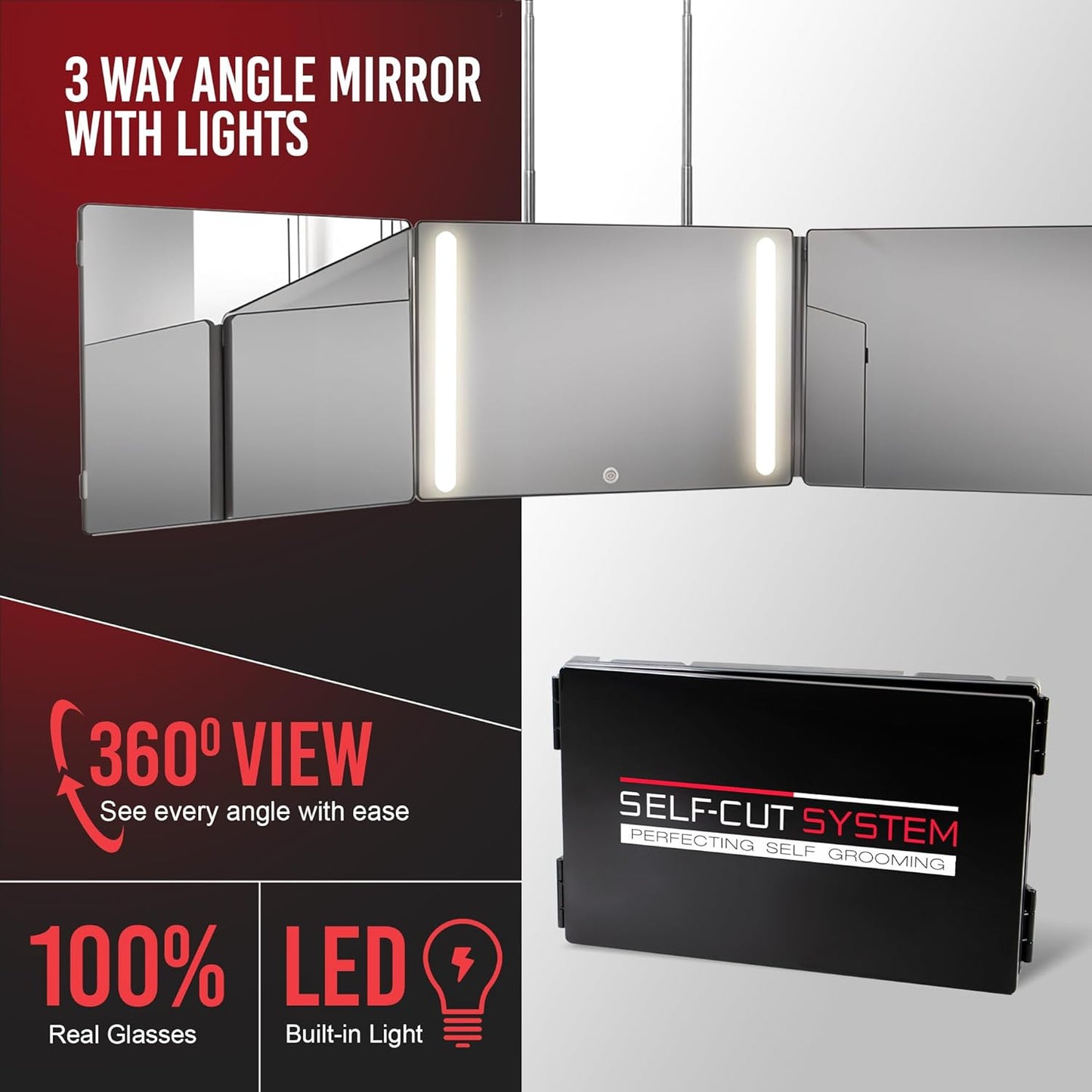 Tri-View Mirror